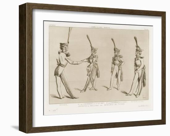 Military Costumes from the Nineteenth Century - Russian Infantry-Raphael Jacquemin-Framed Giclee Print