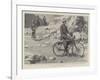 Military Cycling in India, Major Young on an Aldershot Bicycle Passing Through the Kyber Pass-null-Framed Giclee Print