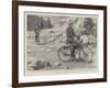 Military Cycling in India, Major Young on an Aldershot Bicycle Passing Through the Kyber Pass-null-Framed Giclee Print