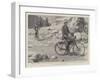 Military Cycling in India, Major Young on an Aldershot Bicycle Passing Through the Kyber Pass-null-Framed Giclee Print