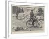 Military Cycling in India, Major Young on an Aldershot Bicycle Passing Through the Kyber Pass-null-Framed Giclee Print