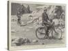 Military Cycling in India, Major Young on an Aldershot Bicycle Passing Through the Kyber Pass-null-Stretched Canvas