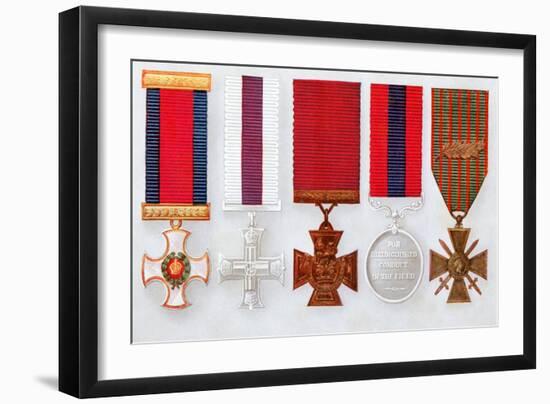 Military Decorations-null-Framed Giclee Print