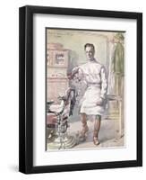 Military Dentist at the American Hospital of St. Nazaire, 1918-Georges Eveillard-Framed Giclee Print