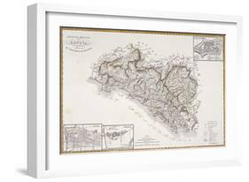 Military Division of Genoa, Plan of Sarzana, La Spezia and Chiavari-null-Framed Giclee Print