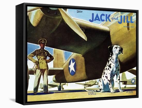 Military Dog - Jack and Jill, November 1942-Manning de V. Lee-Framed Stretched Canvas