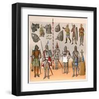 Military, Dress, 14th Cent-null-Framed Art Print