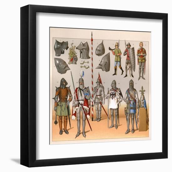 Military, Dress, 14th Cent-null-Framed Art Print