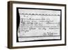 Military Due Bill, 1784-null-Framed Giclee Print