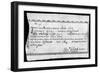 Military Due Bill, 1784-null-Framed Giclee Print