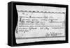 Military Due Bill, 1784-null-Framed Stretched Canvas