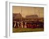 Military Exercises at Bagnoli Range Being Directed by King Ferdinand I-Nicola Palizzi-Framed Giclee Print