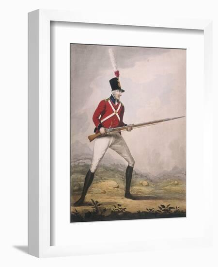 Military Figure in the Uniform of an Unidentified Volunteer Regiment, C1802-null-Framed Giclee Print