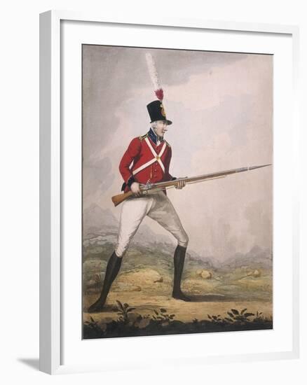 Military Figure in the Uniform of an Unidentified Volunteer Regiment, C1802-null-Framed Giclee Print