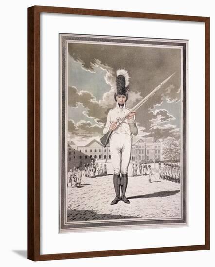 Military Figure in the Uniform of the Bloomsbury and Inns of Court Association, 1803-null-Framed Giclee Print