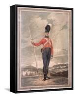 Military Figure Wearing an Unidentified Volunteer Uniform, C1800-null-Framed Stretched Canvas
