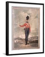 Military Figure Wearing an Unidentified Volunteer Uniform, C1800-null-Framed Giclee Print