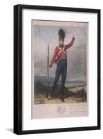 Military Figure Wearing the Uniform of the First Regiment of Loyal London Volunteers, 1797-J Green-Framed Giclee Print