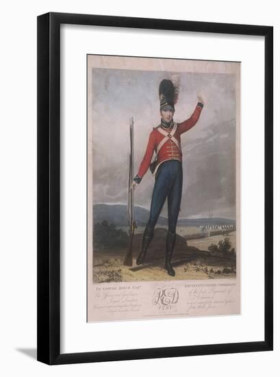 Military Figure Wearing the Uniform of the First Regiment of Loyal London Volunteers, 1797-J Green-Framed Giclee Print