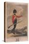 Military Figure Wearing the Uniform of the Tenth Regiment of Loyal London Volunteers, 1804-Charles Tomkins-Stretched Canvas