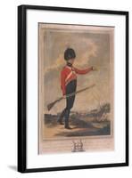 Military Figure Wearing the Uniform of the Tenth Regiment of Loyal London Volunteers, 1804-Charles Tomkins-Framed Giclee Print