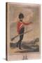 Military Figure Wearing the Uniform of the Tenth Regiment of Loyal London Volunteers, 1804-Charles Tomkins-Stretched Canvas