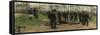 Military Funeral-Isaac Israels-Framed Stretched Canvas