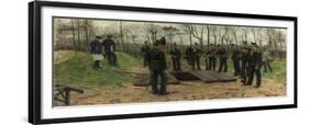 Military Funeral-Isaac Israels-Framed Giclee Print