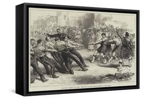 Military Games at Cairo, the Tug of War, Highlanders V Artillery-null-Framed Stretched Canvas