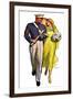 "Military Grad and Girl,"June 7, 1930-McClelland Barclay-Framed Giclee Print