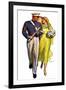 "Military Grad and Girl,"June 7, 1930-McClelland Barclay-Framed Giclee Print