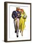 "Military Grad and Girl,"June 7, 1930-McClelland Barclay-Framed Premium Giclee Print