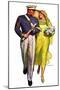 "Military Grad and Girl,"June 7, 1930-McClelland Barclay-Mounted Premium Giclee Print