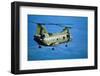 Military Helicopter Flying in Blue Skies-null-Framed Photographic Print