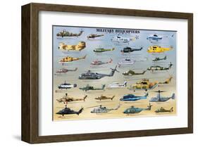 Military Helicopters-null-Framed Art Print