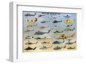 Military Helicopters-null-Framed Art Print