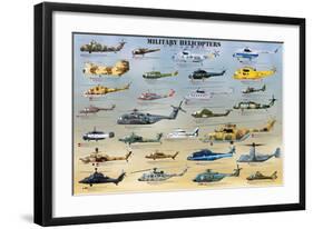 Military Helicopters-null-Framed Art Print