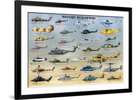 Military Helicopters-null-Framed Art Print
