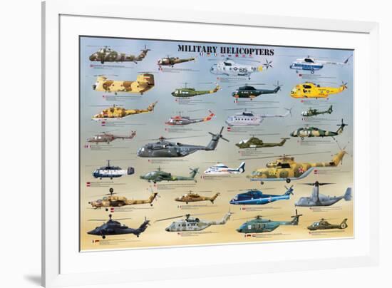 Military Helicopters-null-Framed Art Print