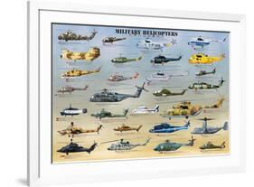 Military Helicopters-null-Framed Art Print