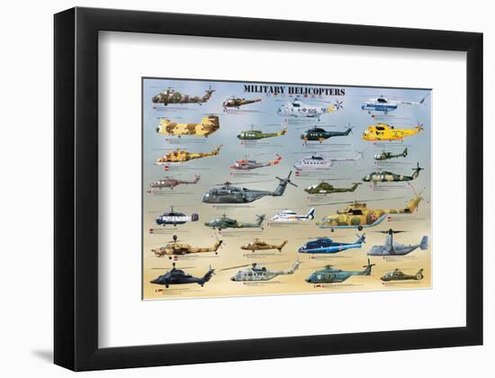 Military Helicopters-null-Framed Art Print