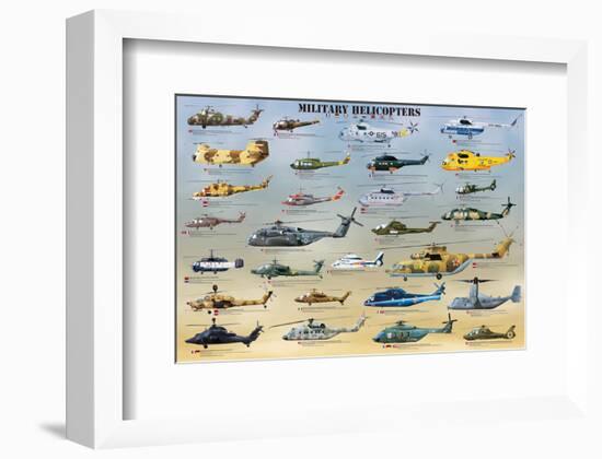 Military Helicopters-null-Framed Art Print