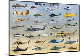 Military Helicopters-null-Mounted Art Print