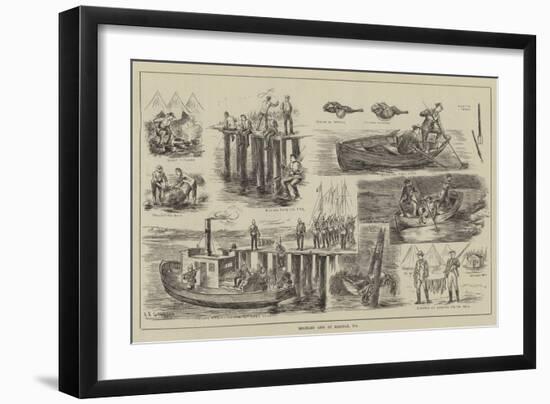 Military Life at Halifax, Nova Scotia-null-Framed Giclee Print