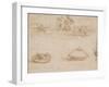 Military Machines and a Study for a Spearhead-Leonardo da Vinci-Framed Art Print