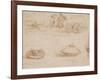 Military Machines and a Study for a Spearhead-Leonardo da Vinci-Framed Art Print