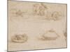 Military Machines and a Study for a Spearhead-Leonardo da Vinci-Mounted Art Print