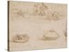 Military Machines and a Study for a Spearhead-Leonardo da Vinci-Stretched Canvas