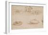 Military Machines and a Study for a Spearhead-Leonardo da Vinci-Framed Art Print