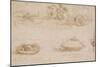 Military Machines and a Study for a Spearhead-Leonardo da Vinci-Mounted Art Print